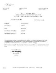 Proof of Disability Coverage
