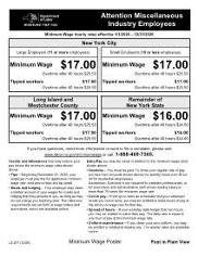 New York State Minimum Wage
