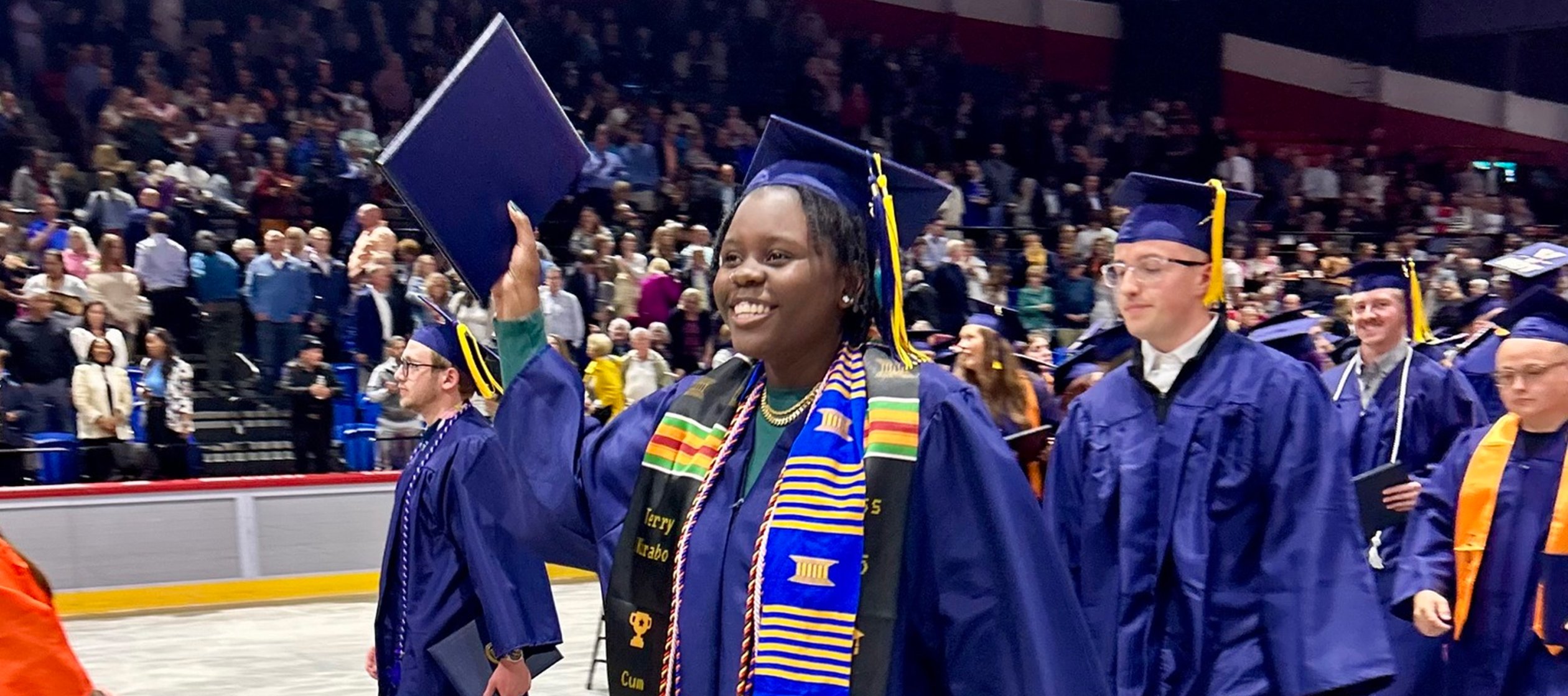 Class of 2025 Commencement Crowd Exits Auditorium